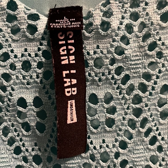 Design lab, Lord and Taylor Spaghetti strap lace dress​​​, size large - Picture 3 of 10